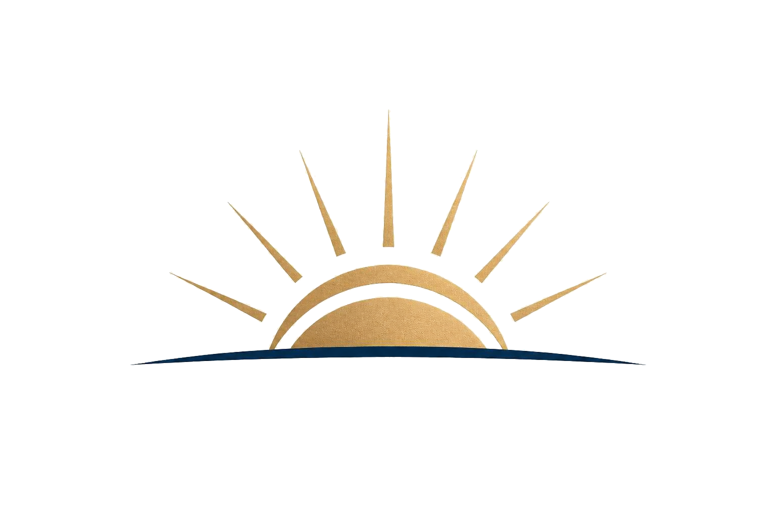 The TerraMar sun rays rising above the horizon.